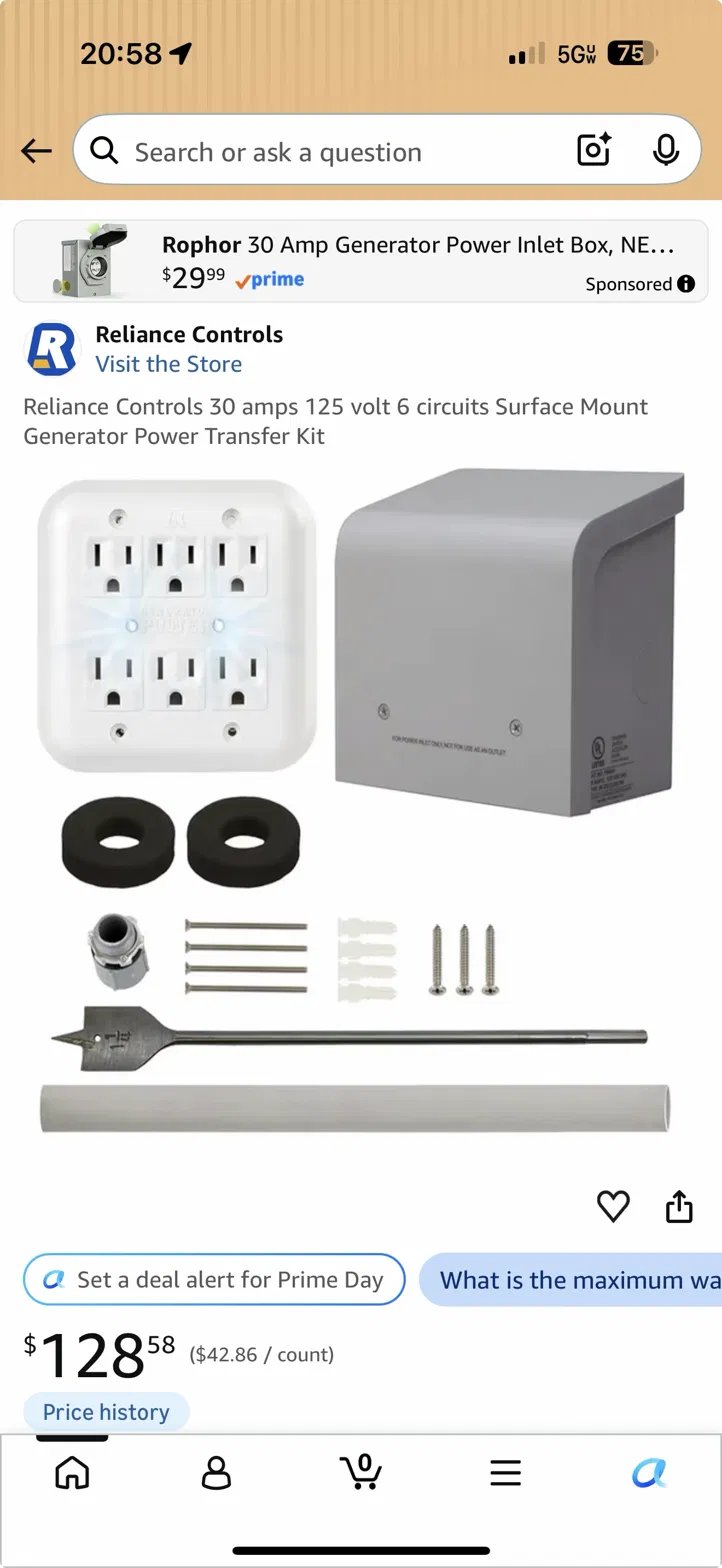 Homeowner reviewing generator permit documents and site plan outdoors